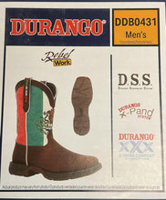 Load image into Gallery viewer, Durango Mexico Flag STEEL Work Boots | DDB0431