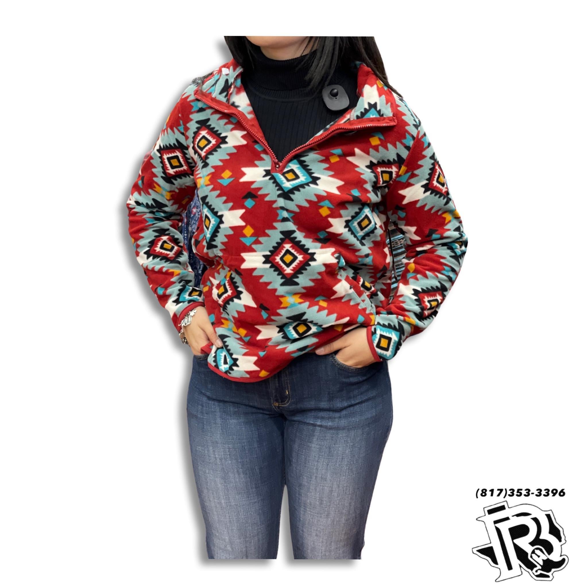“ Harley “ | WOMEN SWEATER AZTEC RED MULTI COLOR 112317299