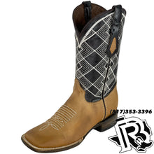 Load image into Gallery viewer, “ Garrett “ | Men Western Square Toe Boot Light Brown 505