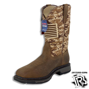 ARIAT NO STEEL |  PATRIOT FLAG MEN WESTERN WORK BOOT 10023100