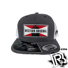 Load image into Gallery viewer, Hooey  CAPS | Grey and White 6-Panel Trucker with Patch
