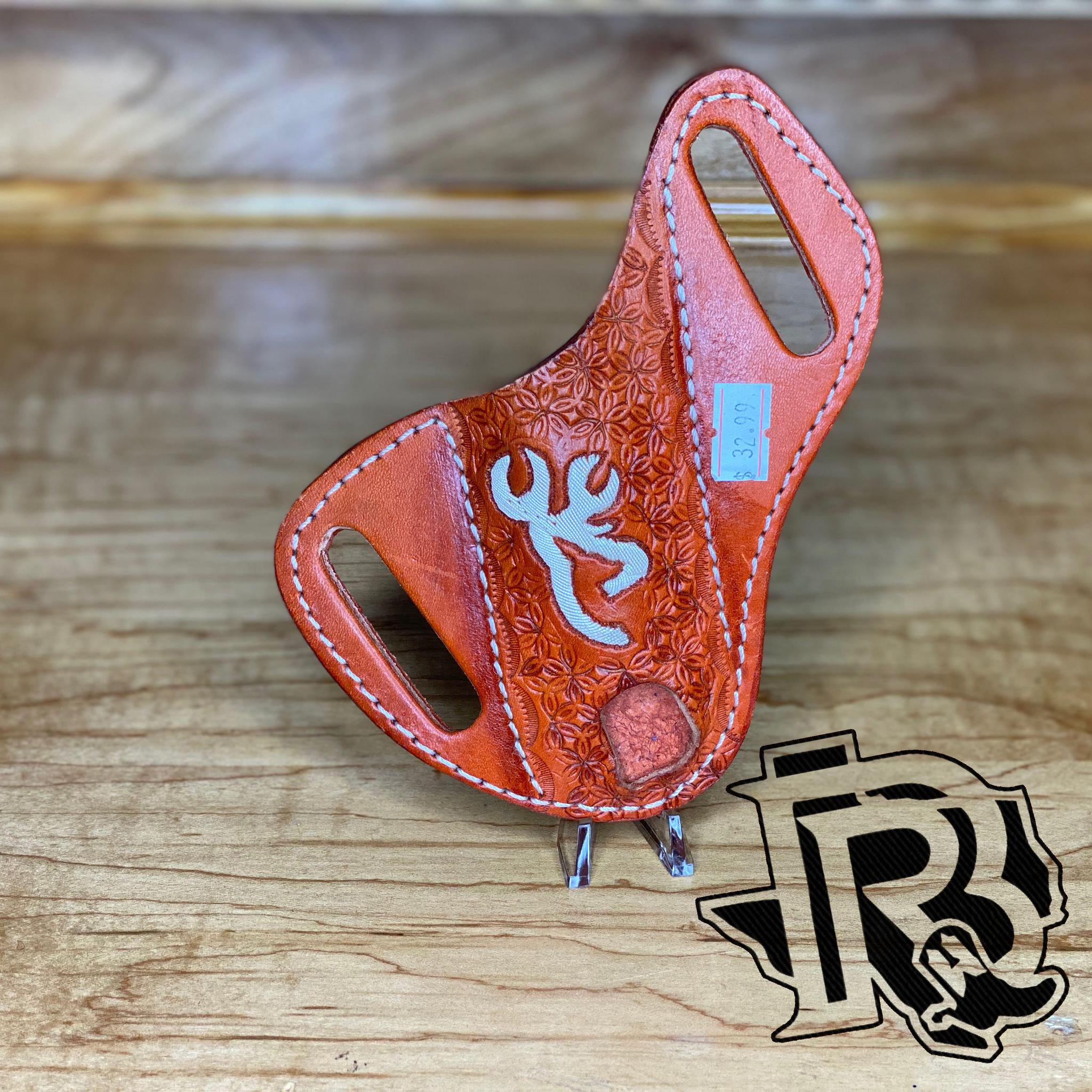 KNIFE SHEATH / HOLSTER HANDMADE COGNAC
