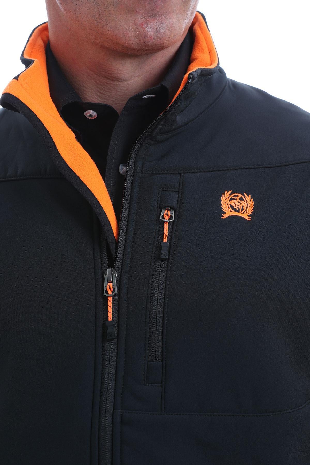 CINCH | MENS SOLID JACKET BLACK / ORANGE