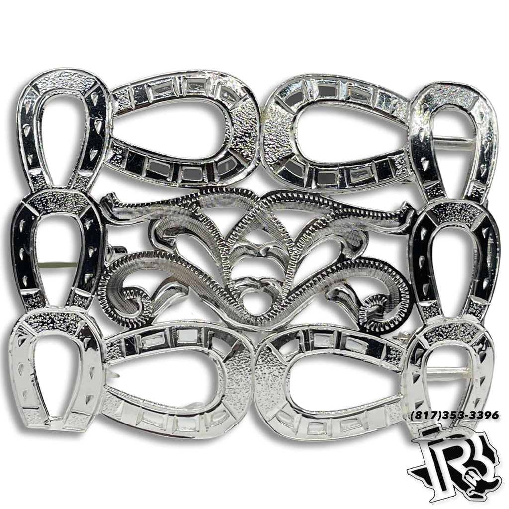 BELT BUCKLE “ JACK” | HORSE SHOES BELT BUCKLE