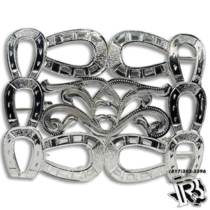 BELT BUCKLE “ JACK” | HORSE SHOES BELT BUCKLE