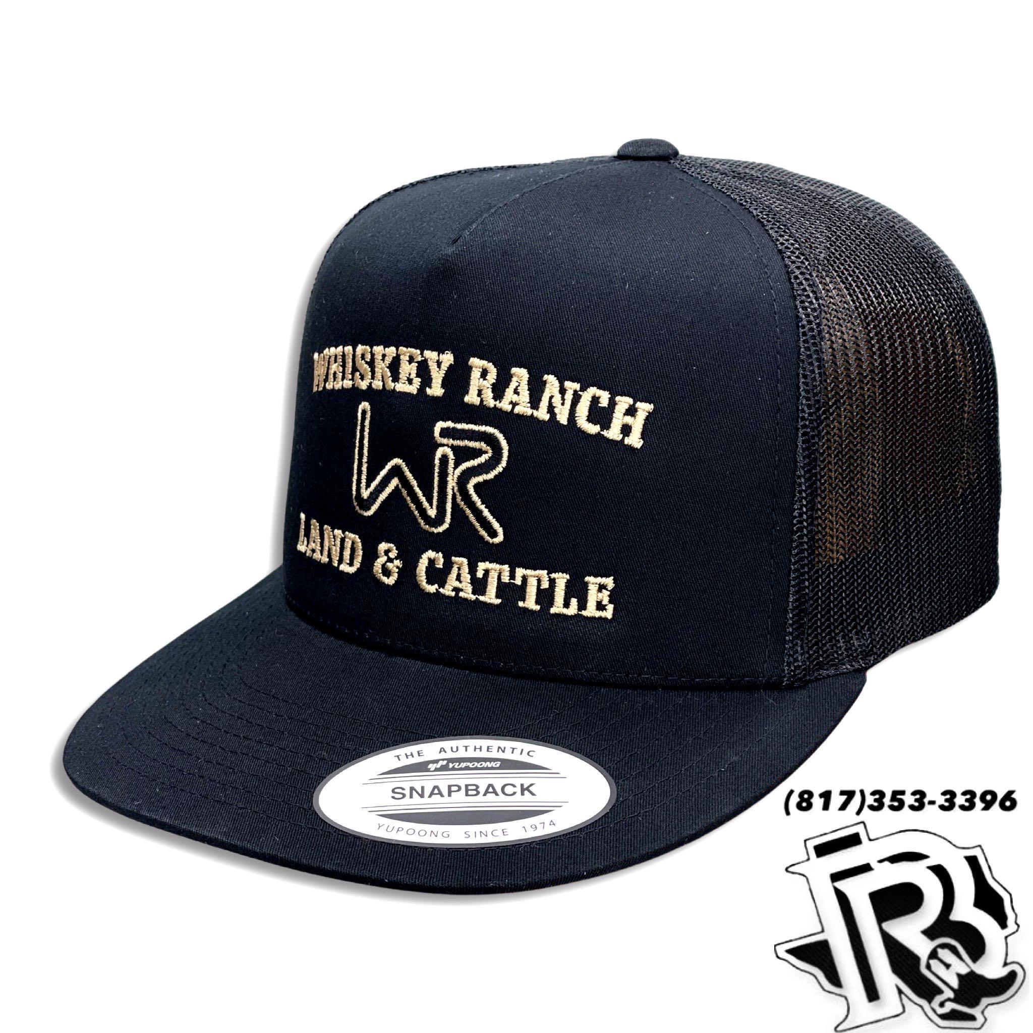 WHISKEY BENT CAPS | “ THE LARAMIE “ BLACK BLACK