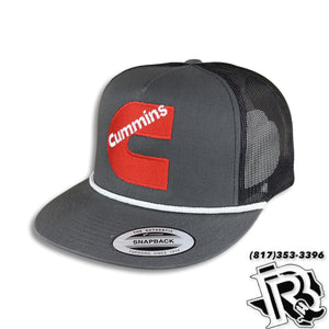 “ CUMMINS “ | TRUCKER CAP WITH ROPE CHARCOAL/CHARCOAL