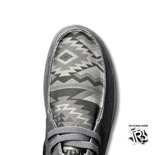 Load image into Gallery viewer, “ JIMMY “ | MEN&#39;S ARIAT HILO STRETCH LACE CHARCOAL/GRAY AZTEC PRINT 10040438