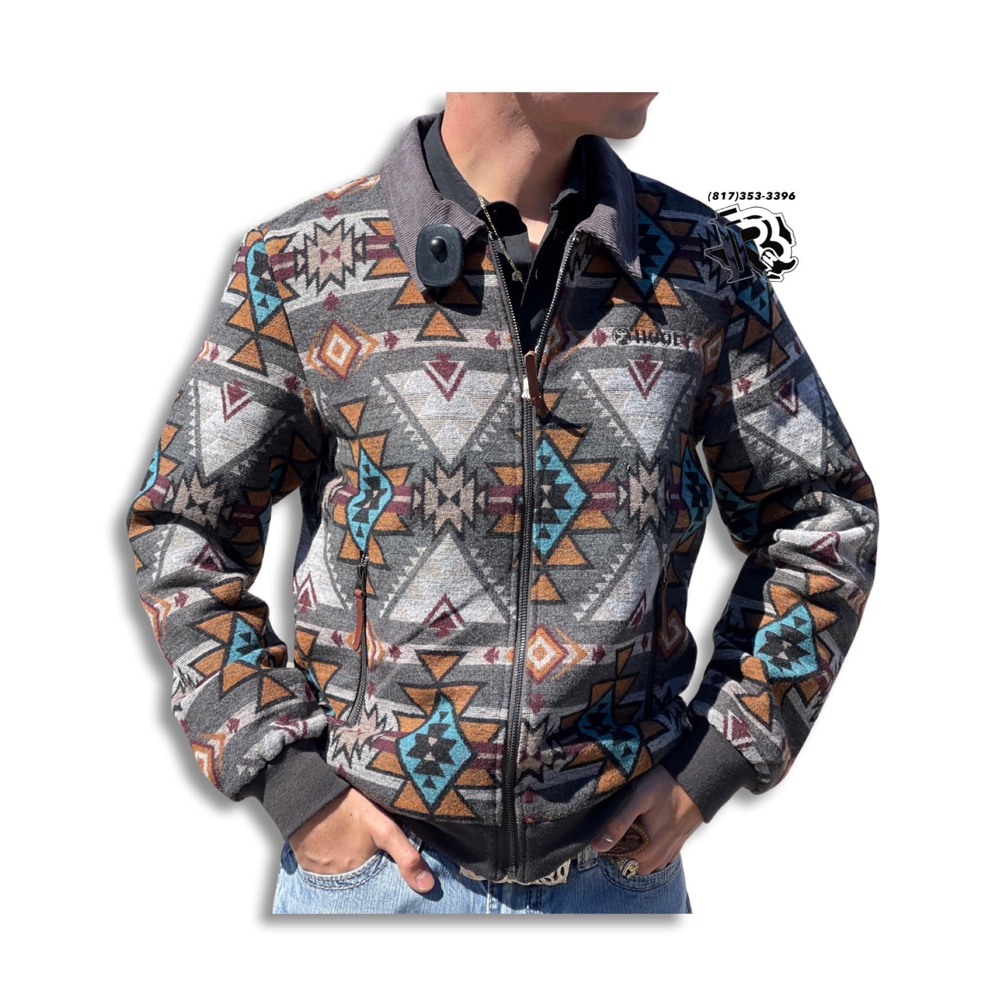Nicholas “ | Hooey MENS bomber jacket tan/brown Aztec