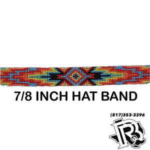 HATBAND BEADED STRETCH MULTICOLORED