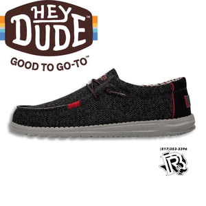 “ HIGH RISK  “ | HEY DUDE MEN SHOES BLACK WALLY 110356874