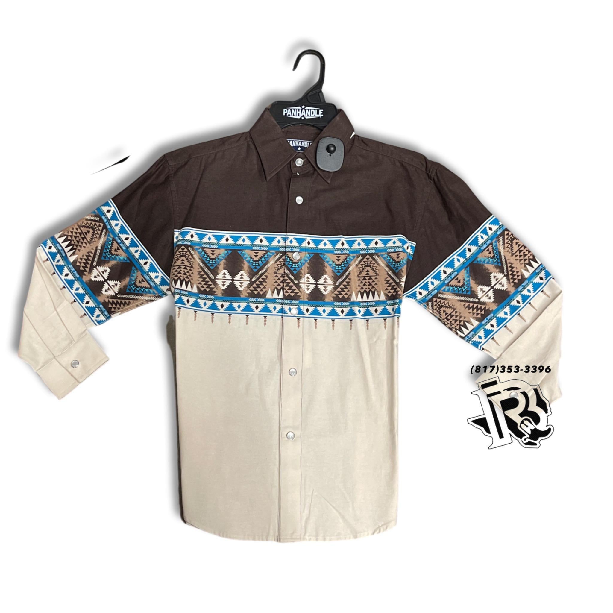 “ Dean “ | KID'S (ninos) PANHANDLE BUTTON UP BROWN C0S5047
