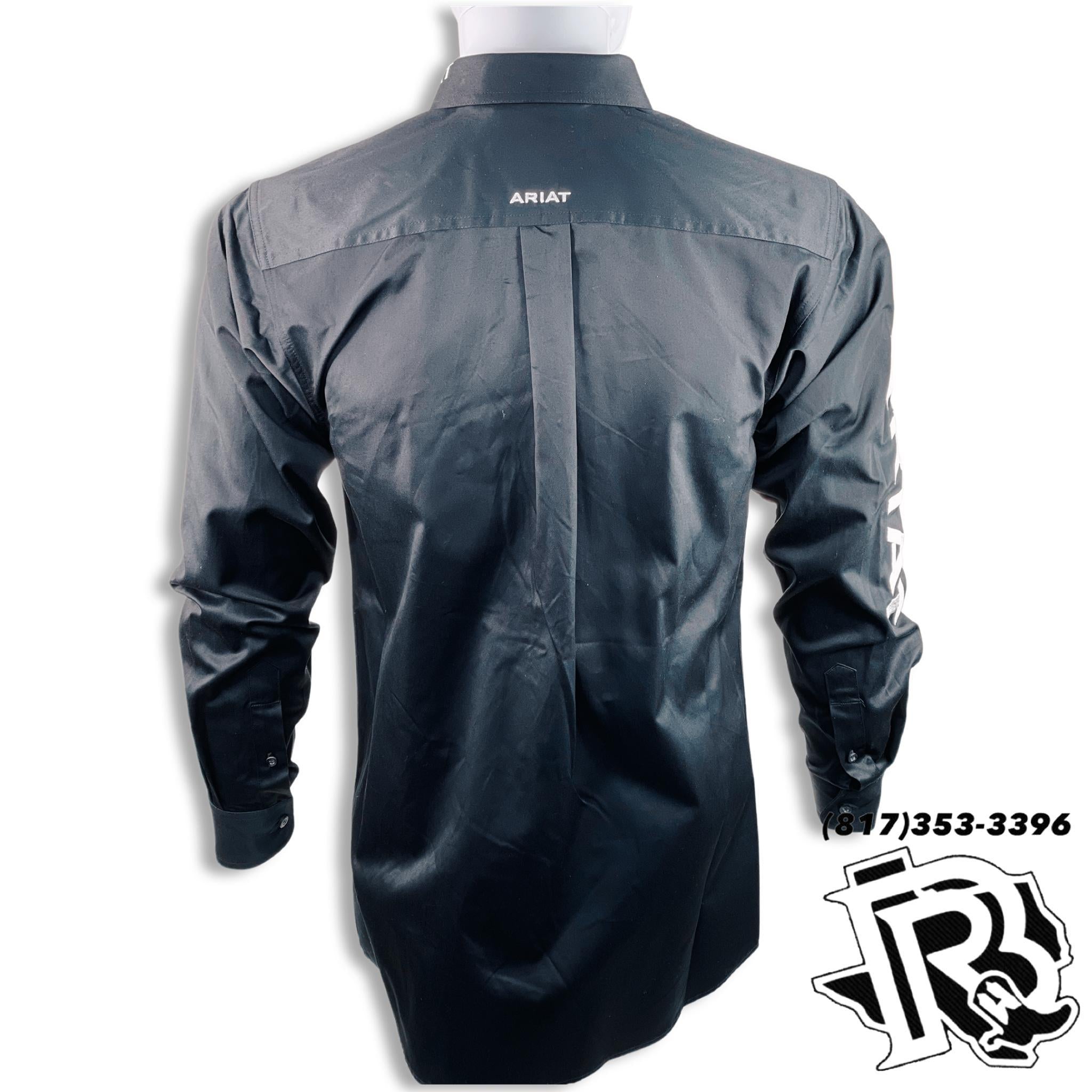 ARIAT MEN SHIRT | BLACK Team Logo Twill Fitted Shirt 10034231