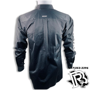 ARIAT MEN SHIRT | BLACK Team Logo Twill Fitted Shirt 10034231