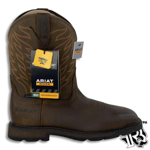 ARIAT WATERPROOF STEEL TOE | GROUNDBREAKER H20 MEN WESTERN WORK BOOT