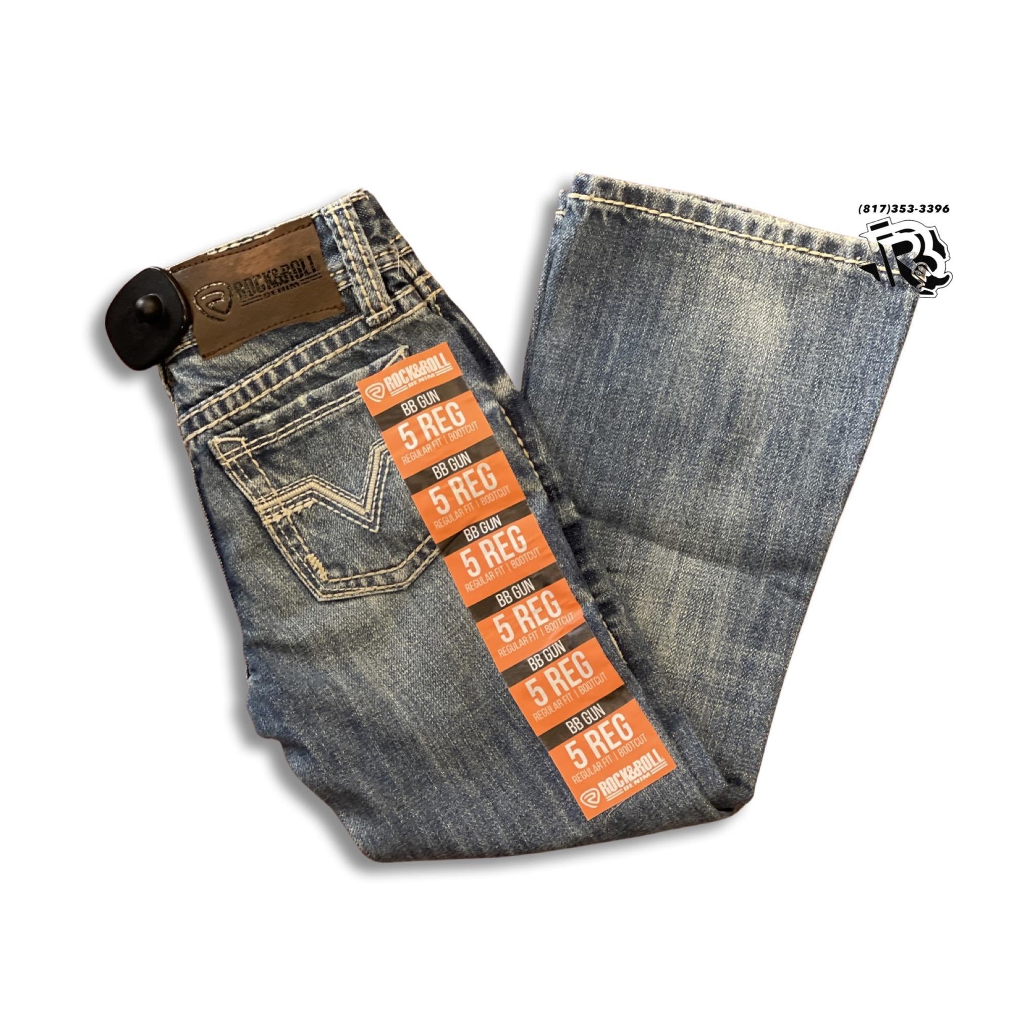 “ Zayden “ | Rock Roll Bootcut Kids Jeans Stone Wash RRBD0BRYWO