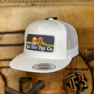 RED DIRT "NEON BUFFALO" CAP WHITE/WHITE RDHC181