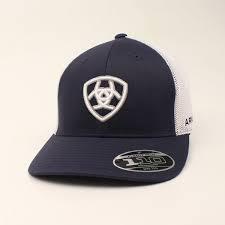 ARIAT NAVY WHITE SNAPBACK CAP A300007903