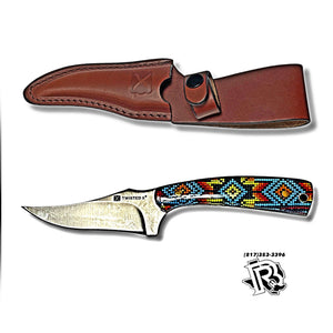 “ Thomas “ |  TWISTED X KNIFE YELLOW BEADED DESIGN