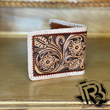 Load image into Gallery viewer, RANGER BELT COMPANY BI FOLD TOOLED LEATHER BUCKSITICH H-65B