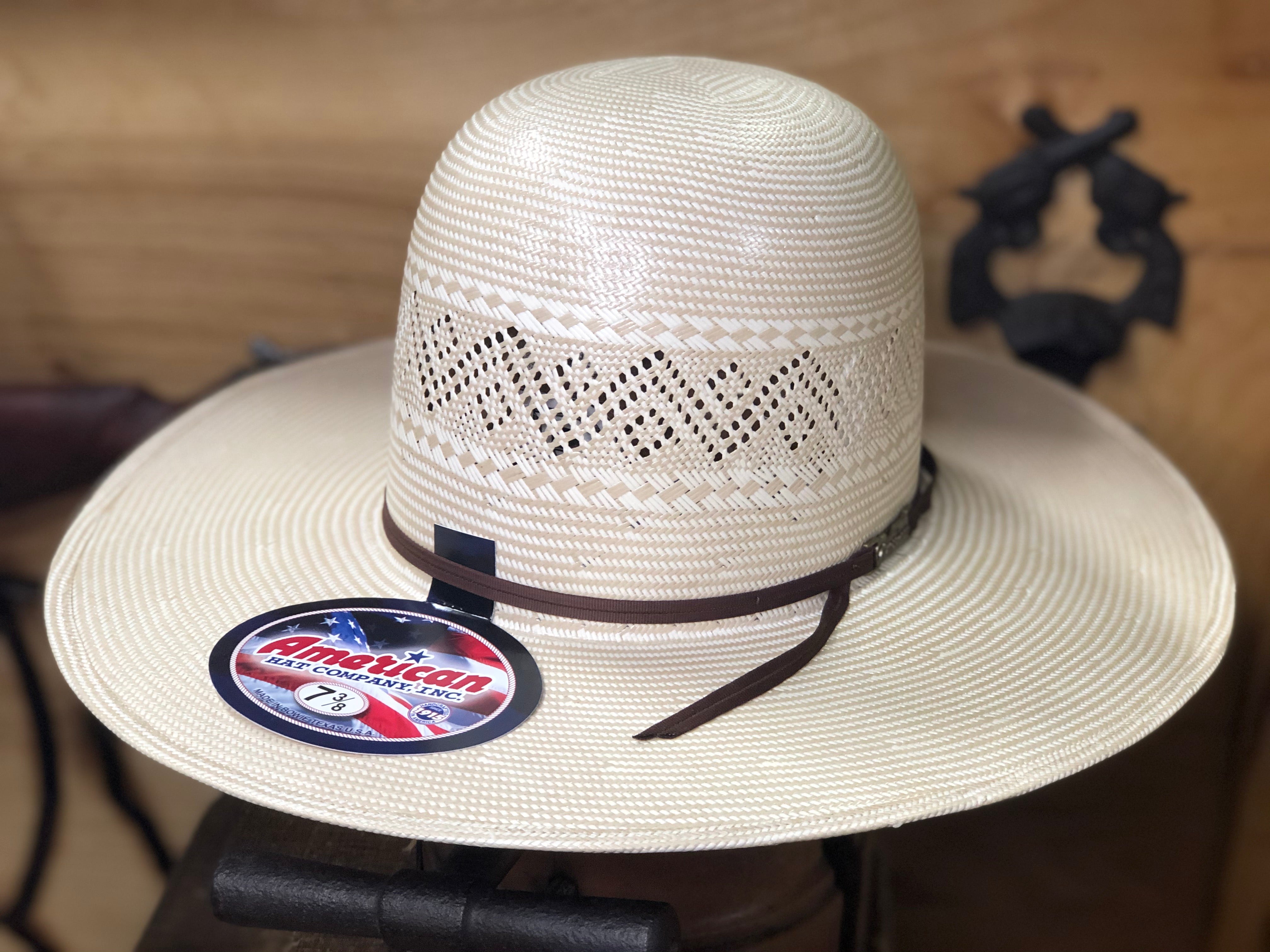 “ 6600 ” | AMERICAN HAT COWBOY  STRAW  HAT 4 1/4"