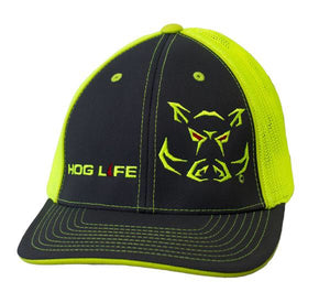 Neon Green Hog Life Cap
