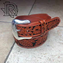 Load image into Gallery viewer, RANGER BELT COMPANY: TOOLED LEATHER BELT