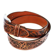 Load image into Gallery viewer, RANGER BELT COMPANY | TOOLED LEATHER TAN WB3971 FINAL SALE