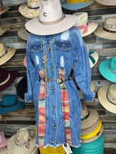 Load image into Gallery viewer, SERAPE  LONG JEAN JACKET