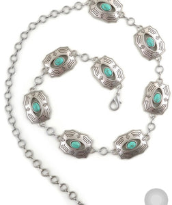 SILVER WESTERN CHAIN BELT