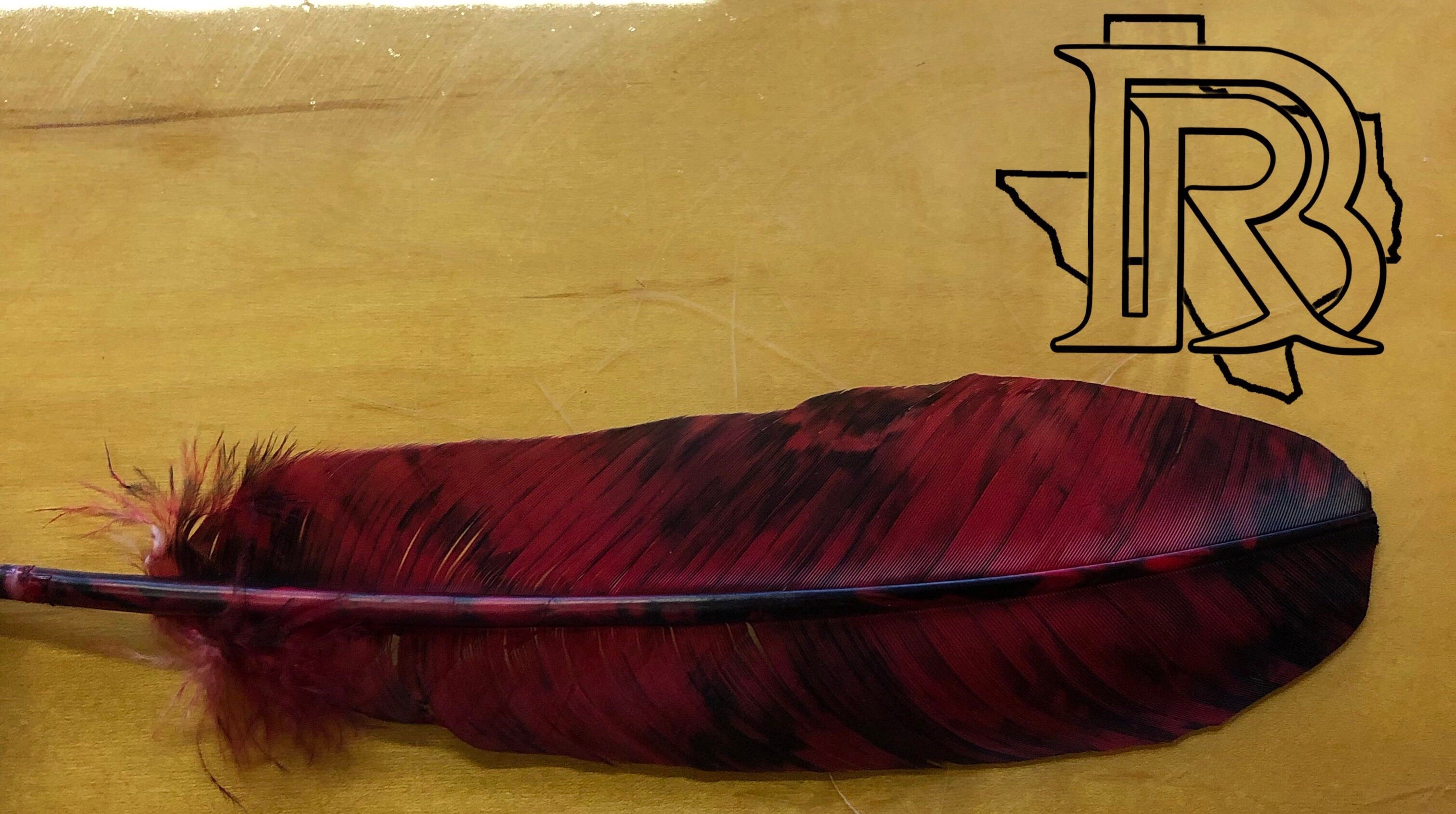 BR FEATHER Red Black