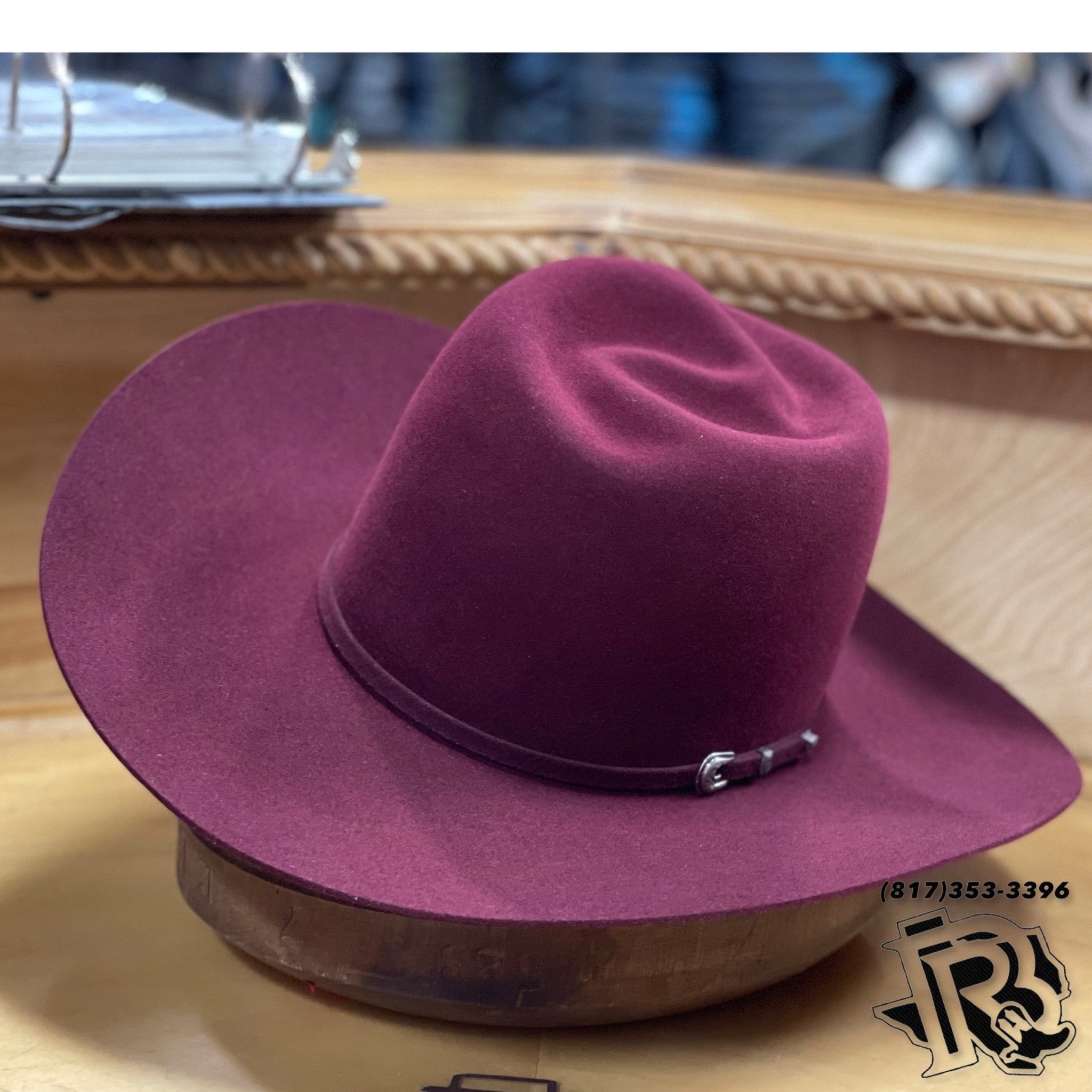 MERLOT DH | RODEO KING FELT COWBOY HAT