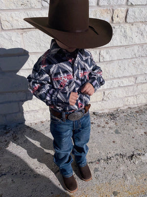 BOY'S ROCK ROLL SHIRT (B8S7057)