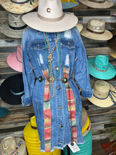 Load image into Gallery viewer, SERAPE  LONG JEAN JACKET