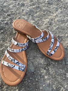 Multi strape snake sandal