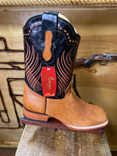 Load image into Gallery viewer, BR BOOTS: SMOOTH OSTRICH COGNAC (panza de avestruz cognac)