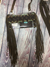 Load image into Gallery viewer, Clear fringe crossbody