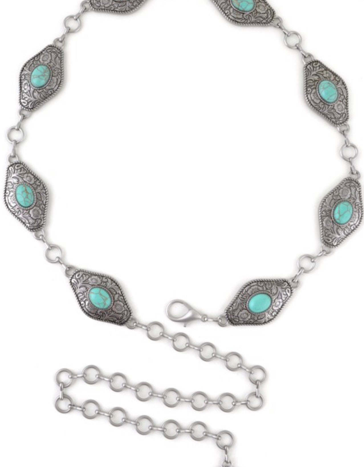 SILVER TURQUOISE BELT