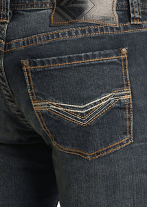Revolver Straight Leg Reflex Jeans in Dark Wash M1R2369 ROCK & ROLL DENIM
