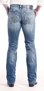 Revolver Slim Fit Straight Leg Reflex Jeans in Vintage Wash Style Number M1R2365 ROCK & ROLL DENIM