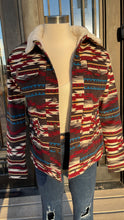 Load image into Gallery viewer, “ Zara “ | WOMEN CINCH GRIZZLY JACKET MAROON AZTEC MAJ9878005