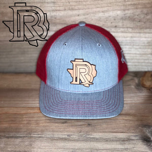 BR CAP Denim/Red - LEATHER PATCH EDITION