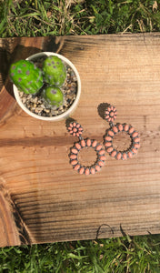 Coral earrings