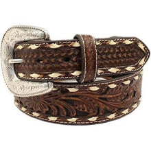 Load image into Gallery viewer, Ariat Men&#39;s Taper Floral Genuine Leather Western Belt - A1033002
