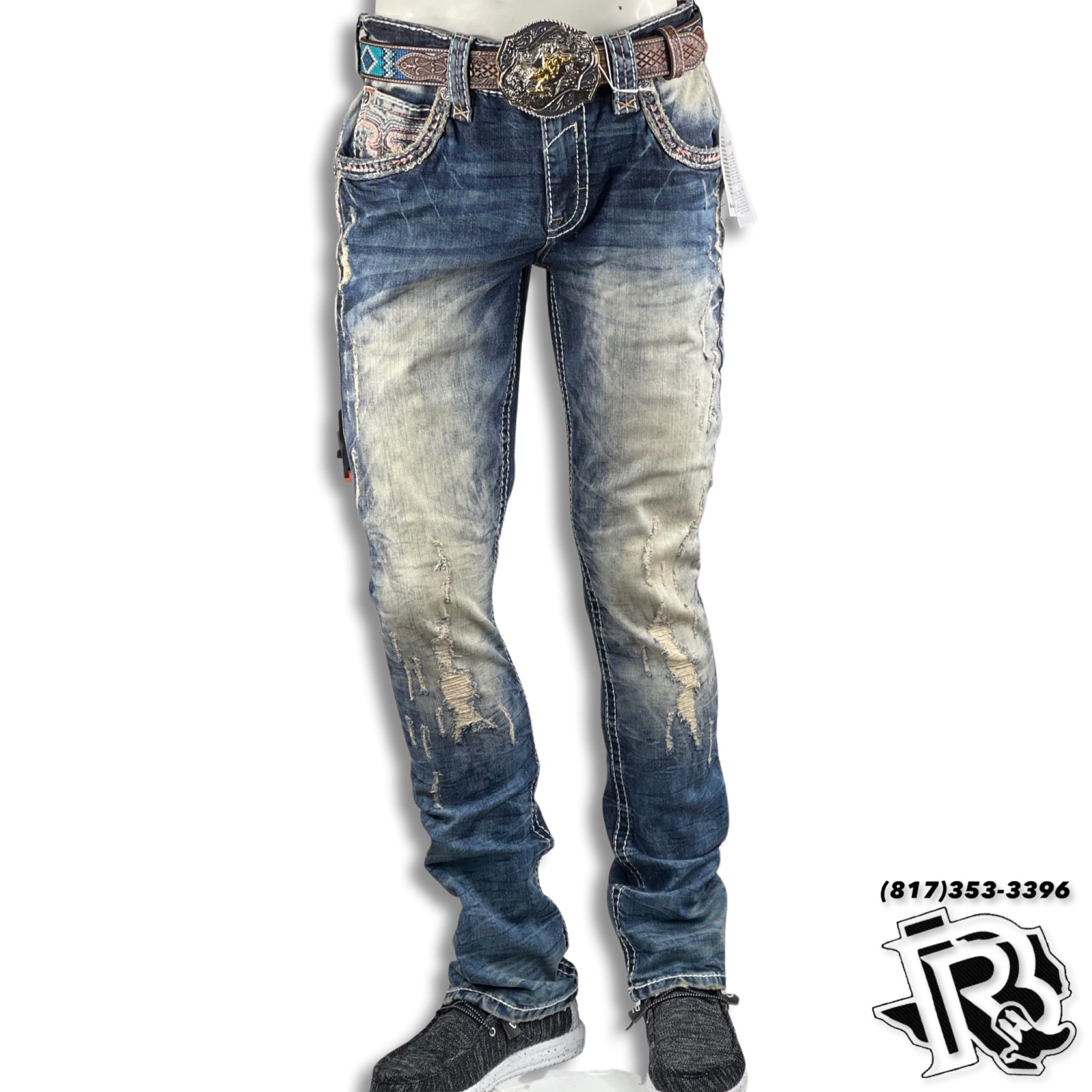 MEN'S ROCK RIVIVAL JEANS REN (RP3711A200) WHITE LABEL – Botas Rojero