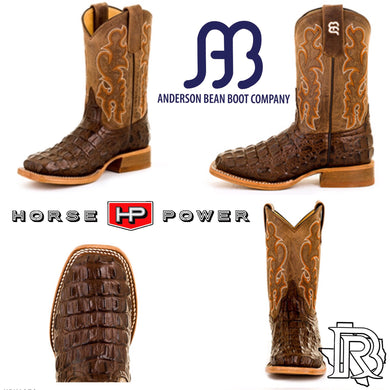 Kid's Anderson Bean Chocolate Nile Print Cowboy Boots HPK1070