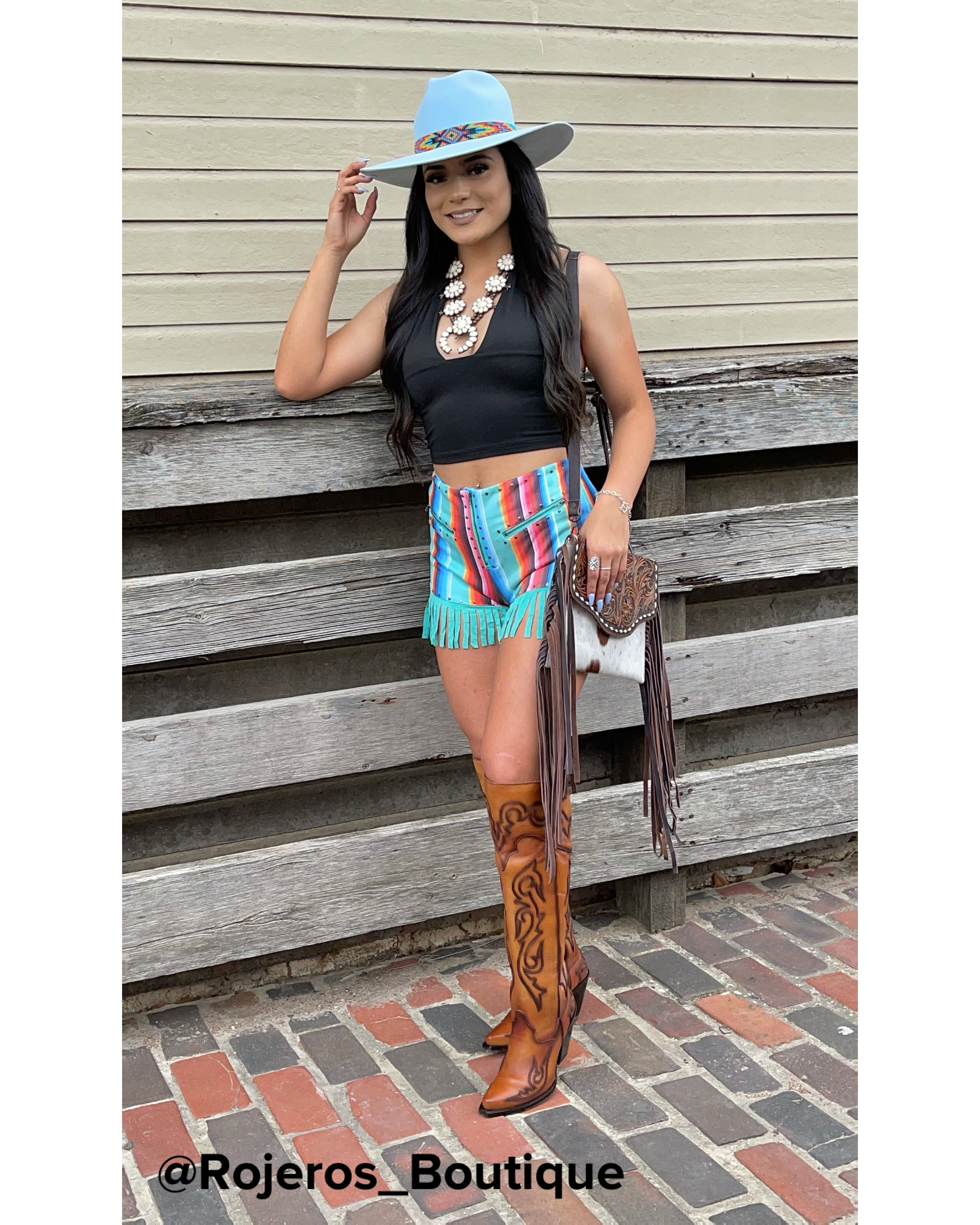 SERAPE PRINT SHORTS