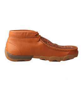 TWISTED X | Men Driving Moccasins Tan/Tooled LEATHER SHOES MDM0061