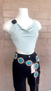 SOPHIA SAGE GREEN TOP