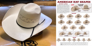 “ 7210 “ | AMERICAN HAT COWBOY STRAW HAT